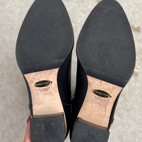 Sarah Flint Perfect Zip Bootie 30- Black leather, Size 38 (women's 8) - Picture 2 of 6